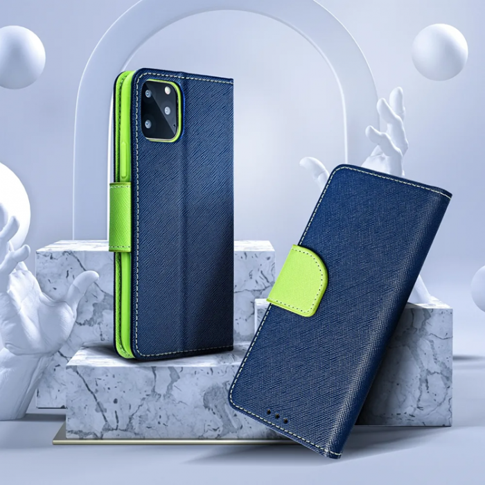 A-One Brand - Xiaomi Redmi 14C Plnboksfodral Fancy - Marinbl lime