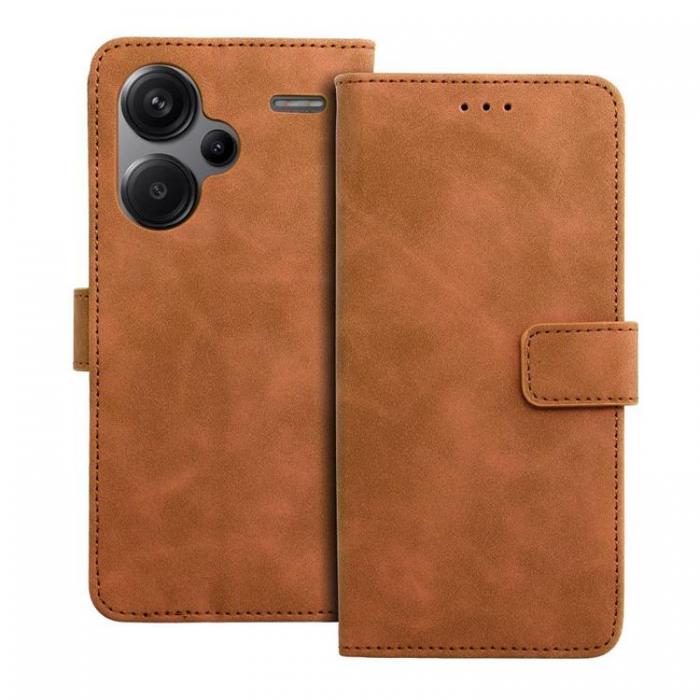 A-One Brand - Xiaomi Redmi Note 13 Pro Plus Plnboksfodral Tender - Brun