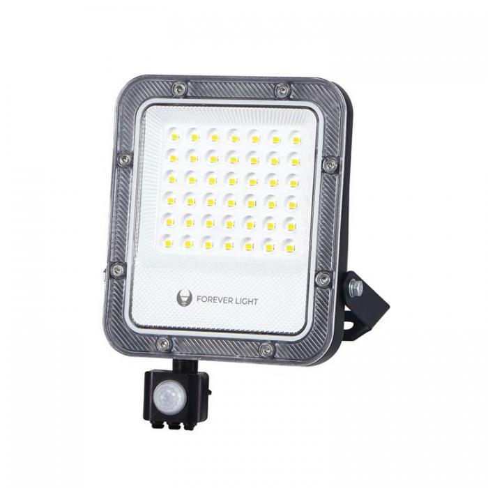 Forever Light - Forever Strlkastare LED PROXIM+ 30W 6500K 4500lm PIR 230V IP65