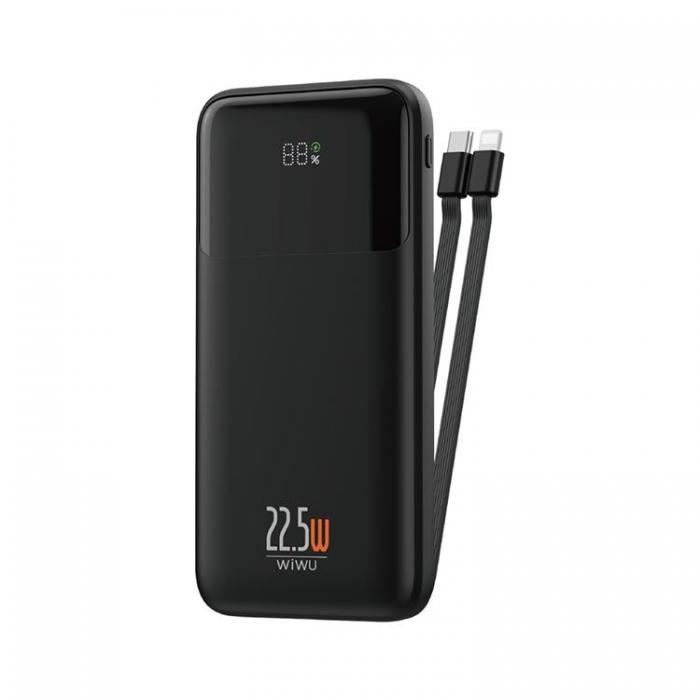 WIWU - WIWU Powerbank 10000 mAh 22.5W Wi-P021 - Svart