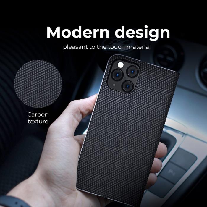 OEM - Forcell LUNA Carbon fodral till Xiaomi Redmi Note 10 / 10S Svart