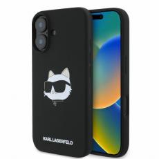 KARL LAGERFELD - Karl Lagerfeld iPhone 16 Mobilskal MagSafe Choupette Head - Svart