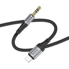 Hoco - Hoco Lightning till Aux 3.5mm Kabel 1m UPA26 - Svart