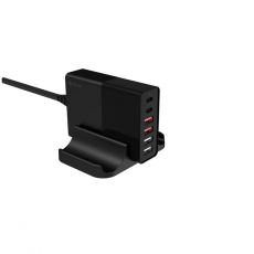 Devia - Devia Väggladdare 75W 4xUSB-A 2xUSB-C Extreme - Svart