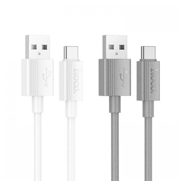 Hoco - HOCO USB-A Till USB-C 1m Kabel 3A X107 -Gr