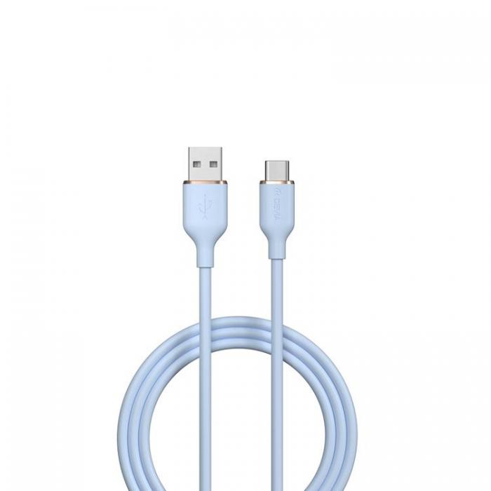 Devia - Devia USB Till USB-C Kabel 2.4A 1.2m Jelly EC629 - Bl