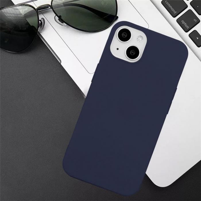 A-One Brand - iPhone 15 Plus Mobilskal TPU Matte Slim-Fit - Bl