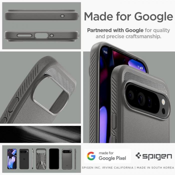 Spigen - Spigen Google Pixel 9 Pro XL Mobilskal Rugged Aromor - Gr