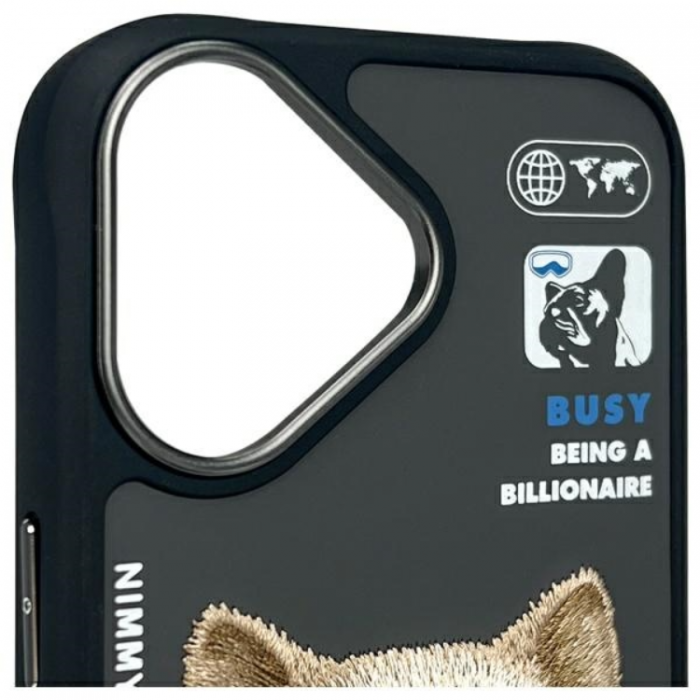 NIMMY - Nimmy iPhone 16 Mobilskal Cool & Cute 2.0 Dog - Svart