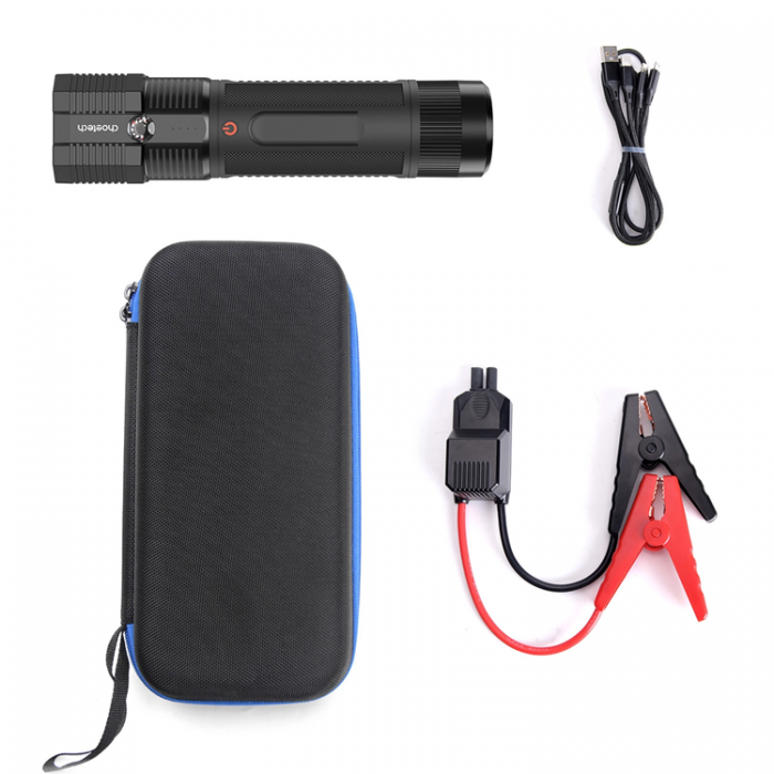 Choetech - Chotech Powerbank Jump Starter 8000mAh Led FlashLight - Svart