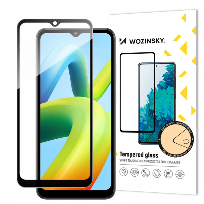 Wozinsky - Wozinsky Xiaomi Redmi A1 Plus Hrdat Glas Skrmskydd - Svart