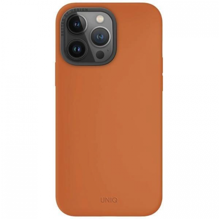 UNIQ - Uniq iPhone 15 Pro Max Mobilskal Magsafe Lino Hue - Orange