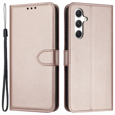 A-One Brand - Galaxy S25 Plus Plånboksfodral Strap - Rosa Guld