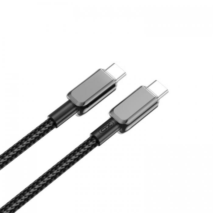 XO - XO USB-C Till USB-C 60W 0.35m Kabel PD NB-Q250B - Svart