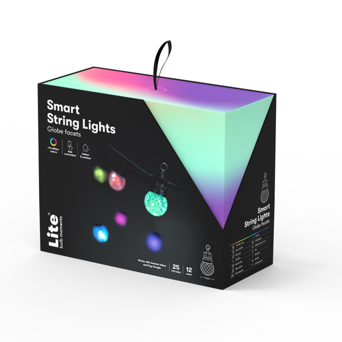 Lite bulb moments - Lite bulb moments Smart Light Chain - Globe Facets