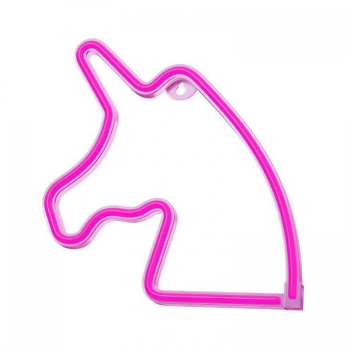 Forever Light - Forever Light LED Neon UNICORN Bat + USB FLNE01 - Rosa