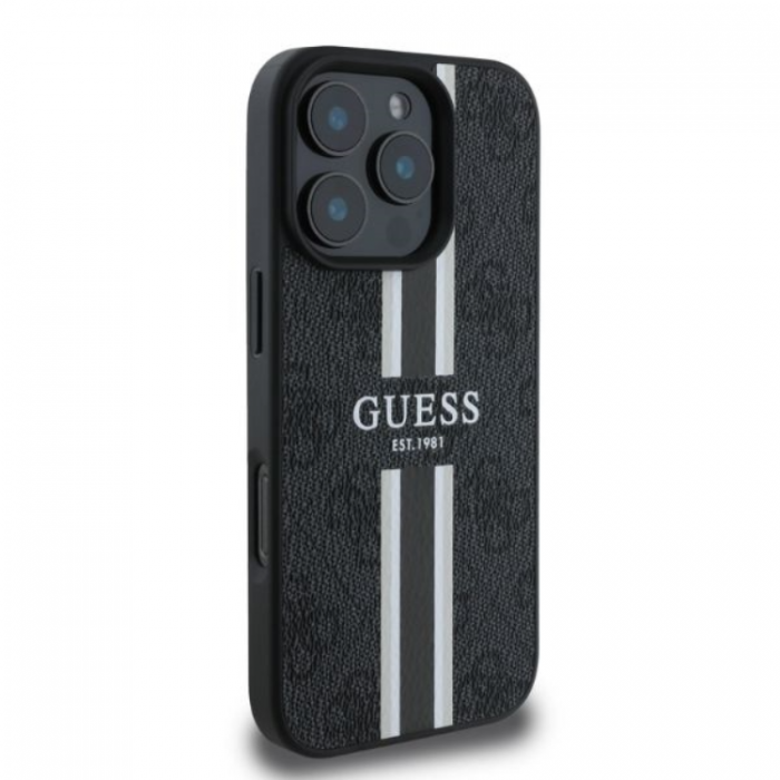 Guess - Guess iPhone 16 Pro Max Mobilskal Magsafe 4G Printed Stripes