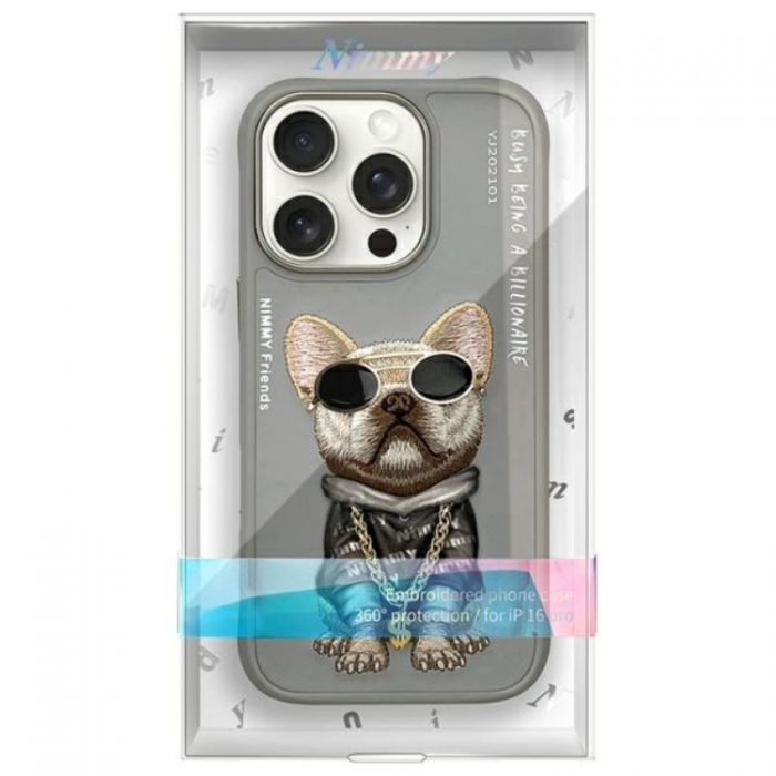 NIMMY - Nimmy iPhone 16 Pro Mobilskal Glasses Cool Dog - Gr