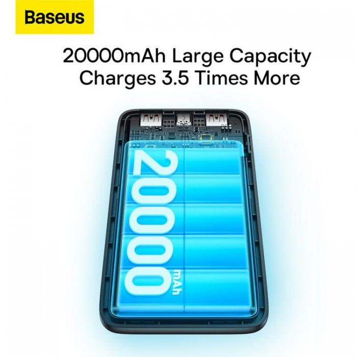 BASEUS - Baseus Powerbank 20000mAh PPBD2 Bipow Pro 22.5W - Svart