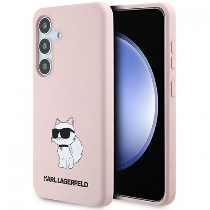 KARL LAGERFELD - Karl Lagerfeld Galaxy S24 Mobilskal Silikon Choupette - Rosa