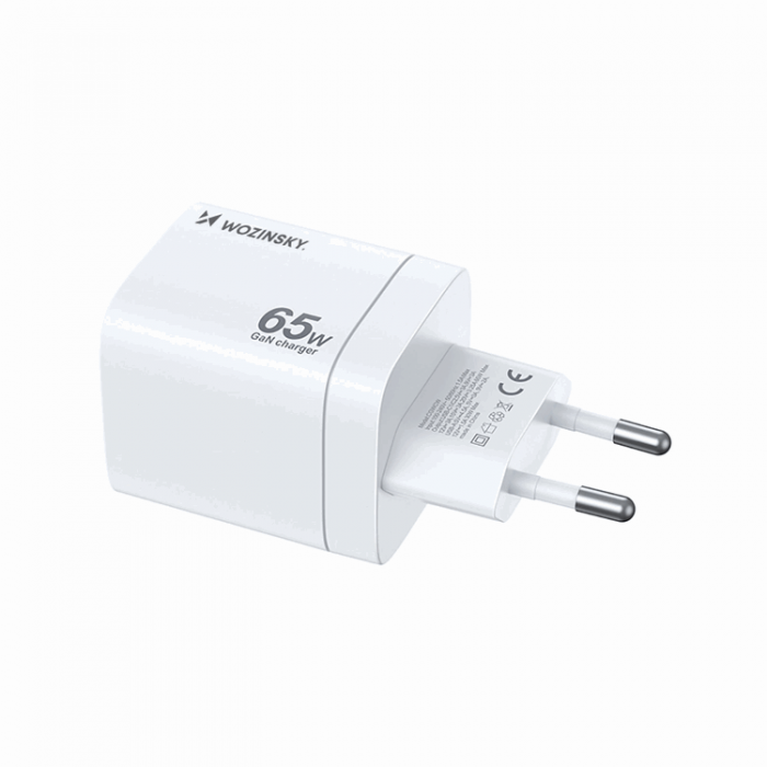 Wozinsky - Wozinsky Vggladdare CGWCW 65W USB-A/2 x USB-C GaN - Vit