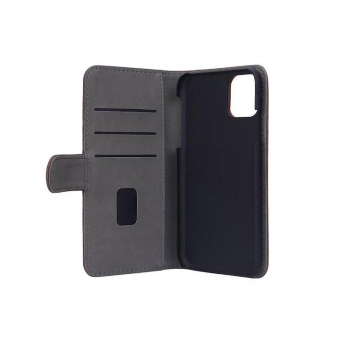 GEAR - GEAR Mobilfodral Nubuck PU iPhone 11 - Brun