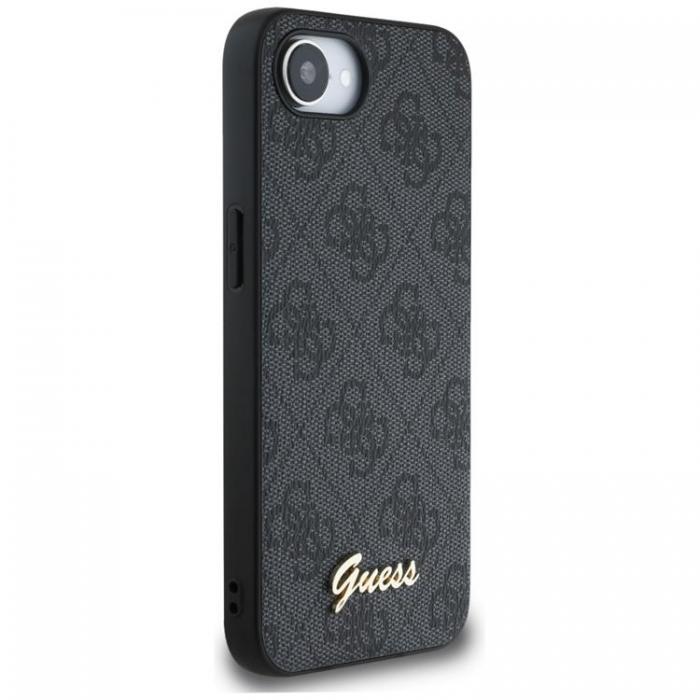 Guess - Guess iPhone 16e Mobilskal MagSafe 4G Script Logo - Svart