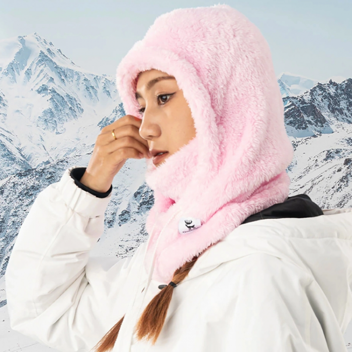 Qunature - Qunature Ski Balaclava Storlek M Arctic Velvet - Rosa