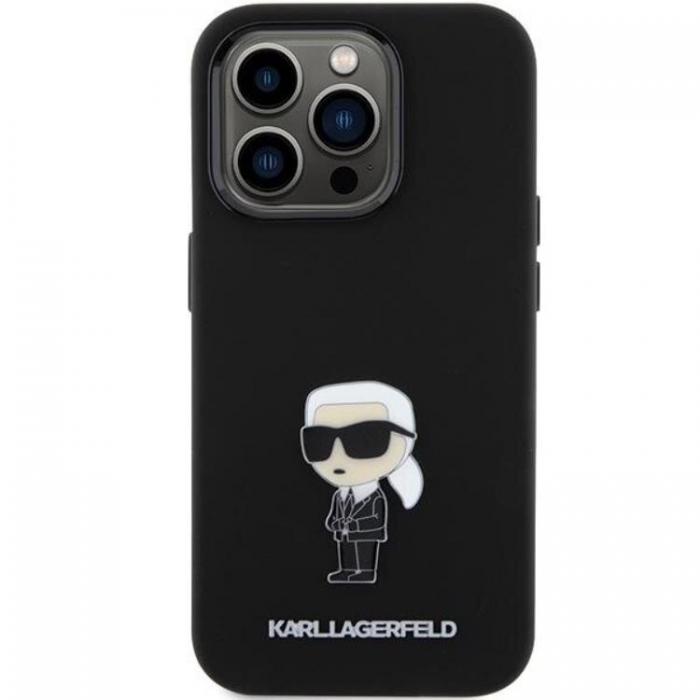 KARL LAGERFELD - KARL LAGERFELD iPhone 15 Pro Max Mobilskal Ikonik Metal Pin