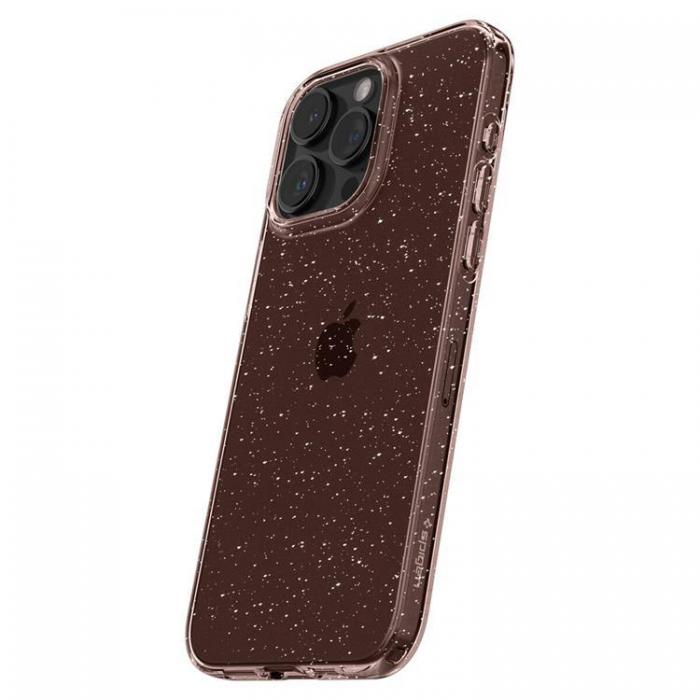 Spigen - Spigen iPhone 15 Pro Max Mobilskal Liquid Crystal - Rosa