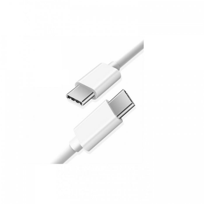 SiGN - SiGN Snabb USB-C till USB-C kabel 60W, 3A, 1m PD - Vit