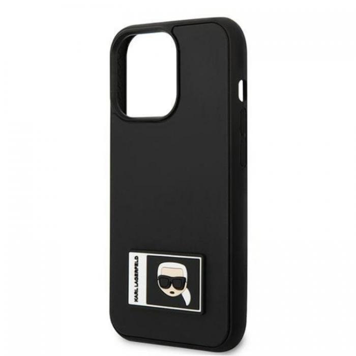 KARL LAGERFELD - Karl Lagerfeld iPhone 13 Pro Skal Ikonik Patch - Svart