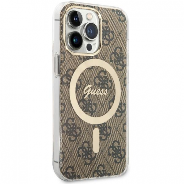 Guess - Guess iPhone 13 Pro Mobilskal MagSafe - Brun