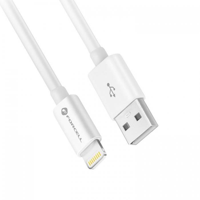 A-One Brand - Forcell USB-A till Lightning kabel 30W, 1m - Vit