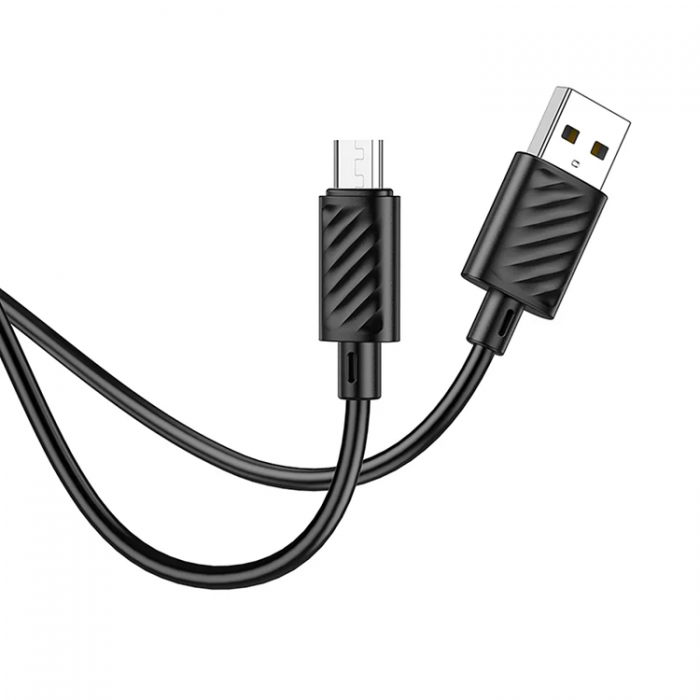 Hoco - Hoco USB-A Till Micro-USB Kabel 1m - Svart