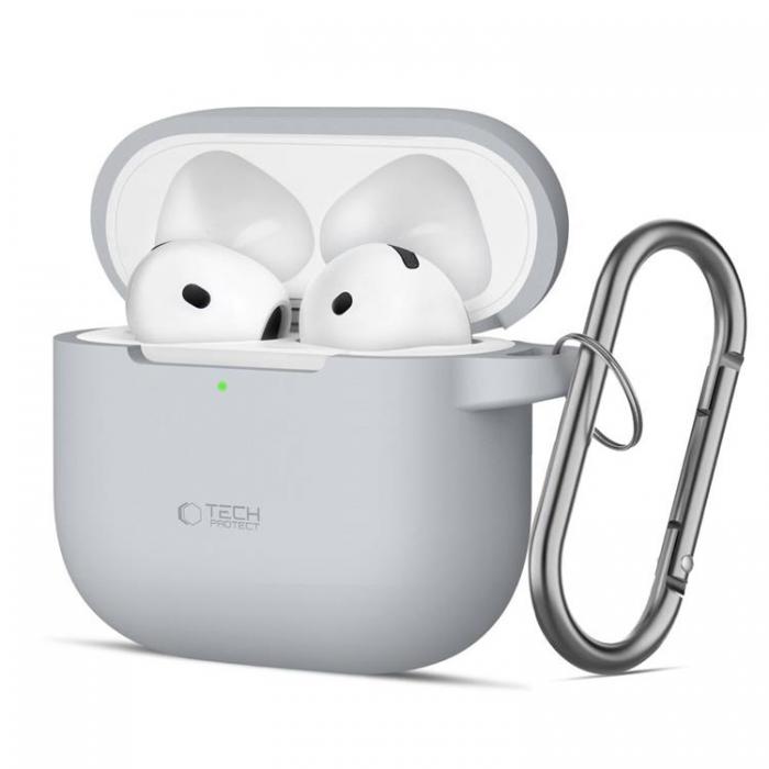 Tech-Protect - Tech-Protect Airpods 4 Skal Silikon Hook - Crayon Gr