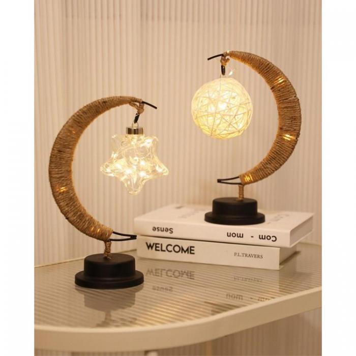 A-One Brand - Bordslampa Vid Sngen Twirl Star Art Deco (model 3) EID