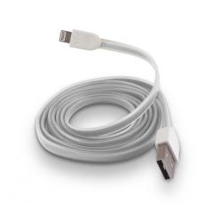 Forever - Forever USB Till Lightning Kabel 1m 1A Platt Silikon - Vit