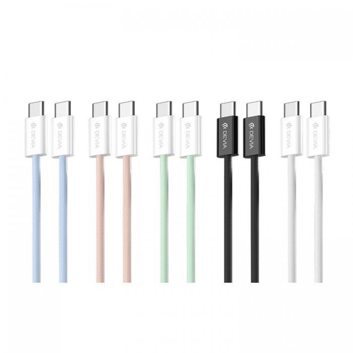 Devia - Devia USB-C Till USB-C 60W Kabel 3A 1m Smart EC325 PD - Bl