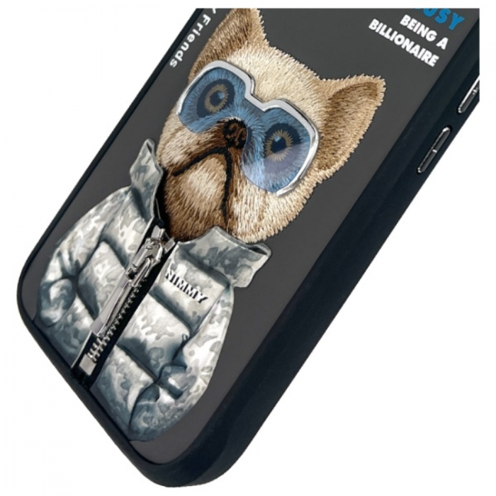 NIMMY - Nimmy iPhone 16 Mobilskal Cool & Cute 2.0 Dog - Svart