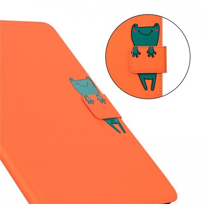 A-One Brand - Lenovo Tab M10 GEN 3 Fodral Kortplatser PU-lder - Orange