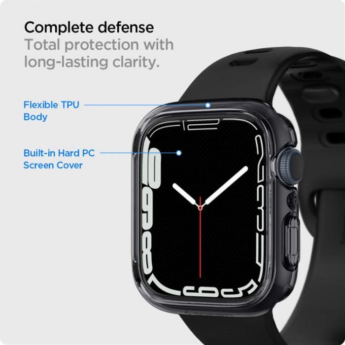 Spigen - Spigen Apple Watch 7/8/9 (41mm) Skal Ultra Hybrid - Space Crystal