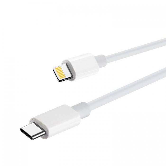 Maxlife - Maxlife USB-C till Lightning kabel 2m 20W MXUC-05 - Vit