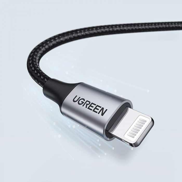 Ugreen - Ugreen USB-A Till Lightning 1.5m Kabel MFi - Svart