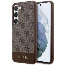 Guess - Guess Galaxy S24 Plus Mobilskal Stripe Collection - Brun