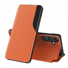 A-One Brand - Galaxy A36 Fodral Eco Läder View Elegant Flap - Orange