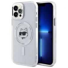 KARL LAGERFELD - Karl Lagerfeld iPhone 12/12 Pro Mobilskal MagSafe IML Choupette Head - Vit