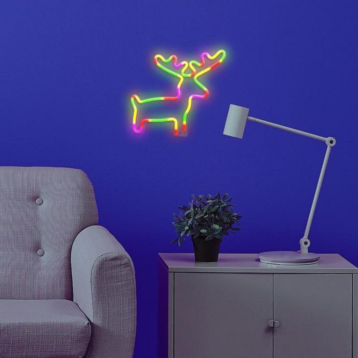 Forever Light - Forever Light LED Neon Light ELK Bat + USB FLNE12 - Flerfrgad