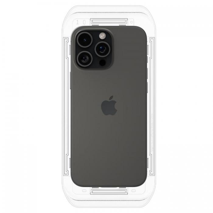 Spigen - [2-Pack] Spigen iPhone 16 Pro Max Hrdat Glas Skrmskydd 'EZ Fit