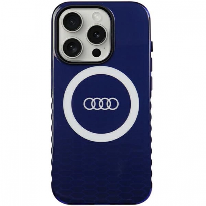 Audi - Audi iPhone 15 Pro Mobilskal Magsafe IML Big Logo - Bl